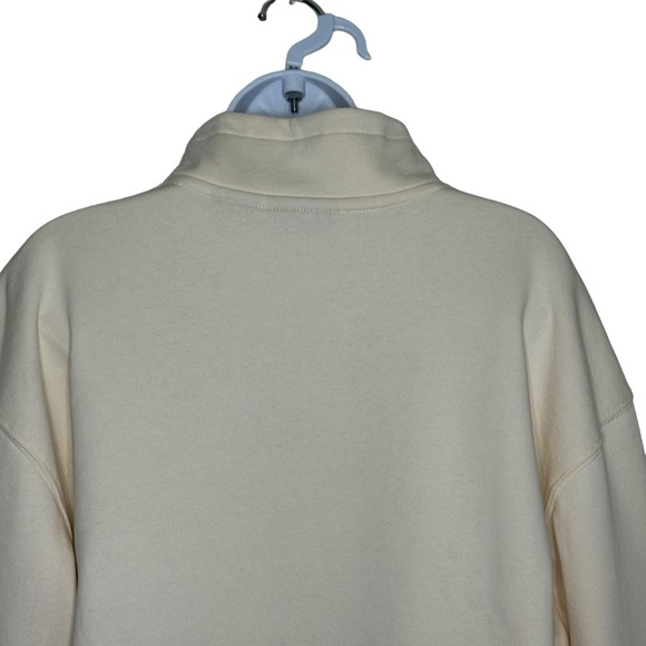 Timberland Woman’s Core + Funnel Neck Sweatshirt In Beige SZ. L - Picture 9 of 14